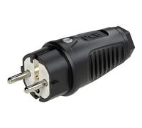 PC Electric 0521-ss Spina di sicurezza Gomma 250 V Nero IP54