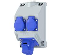 PC Electric 16081352 Multipresa Grigio, Blu
