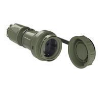 PC Electric 20251-u Presa di sicurezza ABS, PC 250 V Bronzo-verde (opaco) IP66,