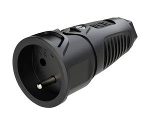 PC Electric 2410-ss Presa di sicurezza Gomma 250 V Nero IP20