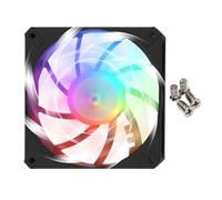 Pc Fan, Case Cooler, Rgb Silent Slim Cpu Radiator with Enhanced Airflow for Home, Workplace, Setup, and Custom Builds, Ideal Cooling Tool Stable 4.72x4.72x0.59 Inches