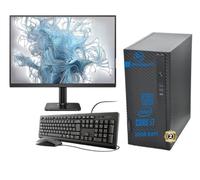 PC Fisso Desktop con Monitor 24", Intel Core i7, 16GB RAM, SSD 500GB, Windows 11 Pro, Office 2019, Tastiera Mouse e penna wifi omaggio, Postazione completa per casa, ufficio, lavoro