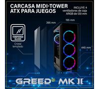 PC fisso GREED Mk2 Lite Intel Core i7-12700F 32GB 512GB SSD RTX 5060 Windows 11 Pro