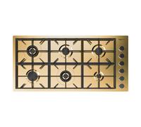 Foster Piano cottura a gas 7639 009 finitura acciaio PVD gold da 115 cm