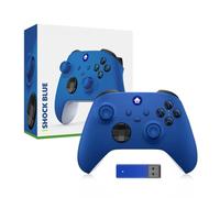 PC Gamepad Controller con 2.4 G Ricevitore Anti-skid Rocker Gaming Maniglia per PC Gamepad Accessori (blue)