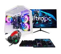 PC Gaming completo Nitropc Pack Avanzato - AMD Ryzen 5 5655G, AMD Vega 7, RAM 16GB, SSD 480GB, Windows 11 Pro, WiFi - Monitor 24 Full HD e accessori - Nouvo