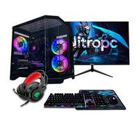 PC Gaming completo Nitropc Pack Avanzato - Intel i5-12400F, RTX 3050 8GB, RAM 16GB, M.2 1TB, Windows 11 Pro, WiFi - Monitor 24 Full HD e accessori - Nouvo