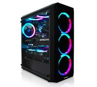 GREED® MK2 Pro - 4K High End Gaming PC - AMD Ryzen 7 5700X + Nvidia Geforce RTX 5070 - computer RGB veloce + desktop 4k con 4,6 GHz - 32GB DDR4 RAM - Raffreddamento ad acqua - 1TB SSD - WLAN + W11 Pro