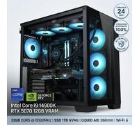 PC Gaming PRO i9-14900KF RTX 5070 12GB 32GB DDR5 1TB SSD Liquido 360mm Wi-Fi