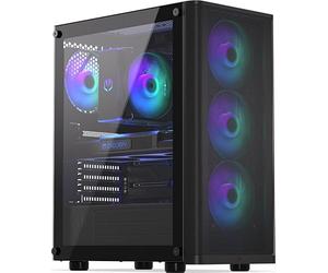 PC Gaming Ryzen 7 5700X 8x 4,6 GHz, 16 GB di RAM DDR4, SSD M.2 da 1TB, Nvidia RTX 5060 Ti 8GB, Windows 11 Pro