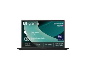PC Portatile LG Gram 16 16Z90TL-G.AU88F 16' Copilot+ Core Ultra 7 32 GB RAM 1 TB SSD Nero Ossidiana - Nouvo