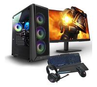 PC Racing RedSec AMD Ryzen 5 7500F 32GB 1TB SSD RTX 5060 Windows 11 Pro 27" Gaming Pack