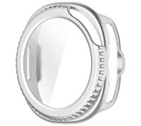 PC Tempering Glass Watch Cover per 8 40mm / 44mm / Classic Smartwatch All Around Copertura protettiva Bumper Housing Skin Screen Protector Frame Resistenza ai graffi Accessorio indossabile