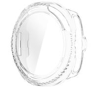 PC Tempering Glass Watch Cover per 8 40mm / 44mm / Classic Smartwatch All Around Copertura protettiva Bumper Housing Skin Screen Protector Frame Resistenza ai graffi Accessorio indossabile