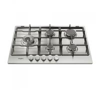 WHIRLPOOL Piano a Gas, 75, 5 Fuochi a Gas, Acciaio - KGML761IX