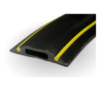 PC233 Protezione Cavo Da Pavimento Hazard Nero E Giallo 6m