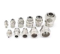 PC4 6 8 10 12 mm tubo tubo a 1/8 1/4 3/8 1/2 trachea raccordi a vite rapidi componenti pneumatici in rame giunto a torsione rapida 10 pezzi (PC6-M5)