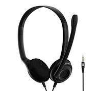 PC5 Chat Cuffie Cablate per PC Auricolari On Ear Leggeri Microfono Noise