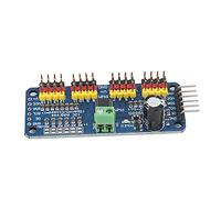 PCA9685 PWM Servo Driver 16 - Channel | IIC Interface Motor Drive Board for Robot/MCU Boards/SBCs | 5V Compliant with 220 Ohm Resistor Protection