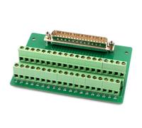 PCB Board DB37 D-SUB adattatore maschio a 37 pin DOPPIA vite bordo sblocco