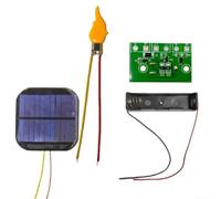 PCB del kit del circuito della luce della fiamma solare 3.7V | Controller da 3,7 V, sfarfallio realistico, sensore di luce automatico, riparazione fai da te, efficiente dal punto di vista