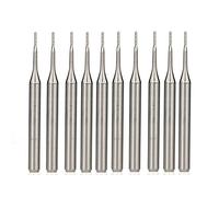 PCB. Fresatura Cutter 10pcs Mais End Mill Set 0.5mm 0.6mm 0.7mm PCB. Bits di incisione 3.175mm Shank Cnc. Ruotatore di carburo di router(0.7mm(10pcs))