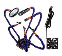 PCB Saldatura Supporto Aiuto Mani LED Lampada 3X Lente Ingrandimento