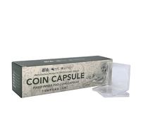 PCCB MINGT Capsule per monete quadrate di tipo C con cuscinetto interno regolabile bianco espositore acrilico per collezione e forniture di monete