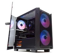 PC Gamer PcCom Lite Ryzen 5 5500, 16 GB RAM, SSD 1 TB, Radeon RX 9060 8 GB, Case ARGB Vetro Temperato - Nouvo