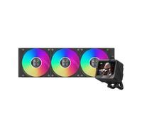 PCCOOLER CPS GT360 ARGB Display BK AIO CPU Cooler schermo IPS da 3,5 pollici TDP 310W Sistema di raffreddamento a liquido installato 3 ventole PWM ARGB, per Intel LGA 1851/1700/1200 AM5/AM4 Nero