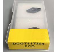 PCD Inserto Utensile da Taglio Confezione da 2 Pezzi Dcgt11T304 per Lavorazione Alluminio e Rame con Alta Resistenza all'usura per Parti di Utensili CNC di Precisione