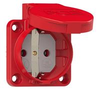PCE 105-0rw Presa da pannello IP44 Rosso