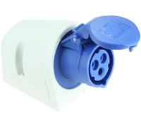 Pce - 113-6 - 16A 230V 3P Presa Industriale Da Muro, Ip44, Blu