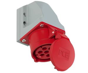 PCE 117-6v Presa da parete CEE 16 A 7 poli 400 V 1 pz.