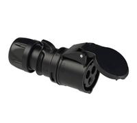 PCE - 213-6TTX - 16a 230v 3p Cee Presa Industriale, Ip44, Nero