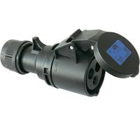 PCE - 213-6X - 16a 230v 3p Cee Presa Industriale, Ip44, Nero