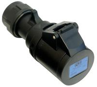 PCE-213-6X 91330 PRESA CEE 16A 3P (1P+N+T) 230V IP44 3POLI FEMMINA NERA MIDNIGHT SERIE BLACK SOCKET