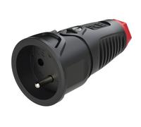 PCE 2410-sr Presa di sicurezza Gomma, Plastica 230 V Nero IP20