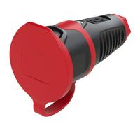 PCE 2411-src Presa di sicurezza Gomma, Plastica 230 V Nero, Rosso IP54