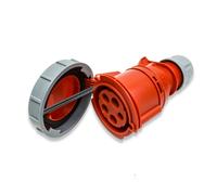 PCE 32A 3P+N+E 400V. 3 Phase. Rosso Cavo Montatura Femmina Presa IP67 (2252-6)