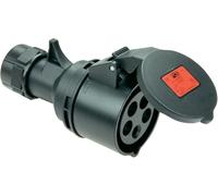 PCE - 32A, 415V, presa CEE per montaggio su cavo, 3P+N+T, nero, IP44