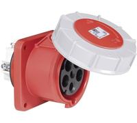 PCE - 335-6 - 63a 400v 5p Montaggio a Pannello Cee Presa Industriale,Ip67,Rosso