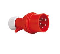 PCE 40829L - Spina CEE con interruttore di fase, 16A, rosso, sfuso