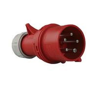 PCE 40899L - Spina CEE con interruttore di fase, 32A, rosso, sfuso