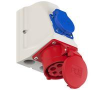 Kayser 4000873892 - Cee 16 400v outlet 6h ip44 combi 5 modi precablati