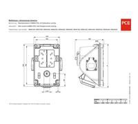 PCE 96061552 Presa da parete CEE 16 A 5 poli 400 V 1 pz.