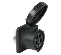 PCE CEE 125A 400V 5p Presa Femmina Nero, IP67