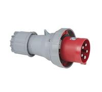 PCE CEE 125A 400V 5p Spina Maschio Rosso, IP67