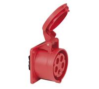 PCE CEE 16A 400V 5p Presa Femmina Rosso, IP44