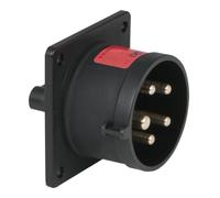 PCE CEE 16A 400V 5p Presa Maschio Nero, IP44